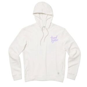 Allbirds Limited R&R White Hoodie with Lavender Text